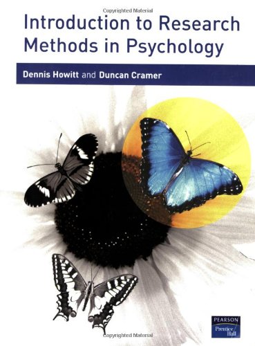 Introduction to Research Methods in Psychology By Dr Dennis Howitt, Dr ...